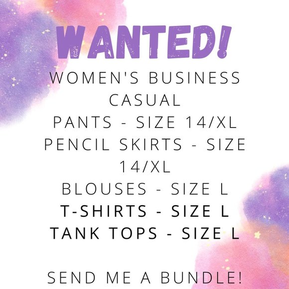 👀 ISO women's business casual clothes - Picture 1 of 1
